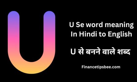 U Se word meaning
